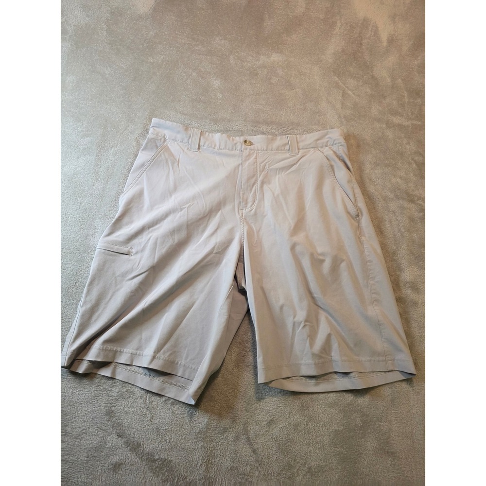 Columbia Shorts Mens 36 Tan Casual Hiking Outdoor Cargo Pocket Stretch